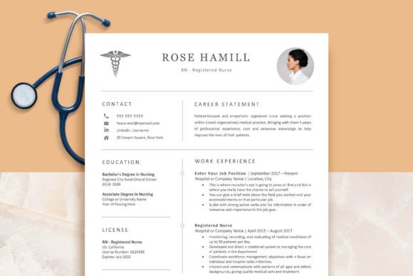 Download Registered Nurse Resume Template - Premium Bundle