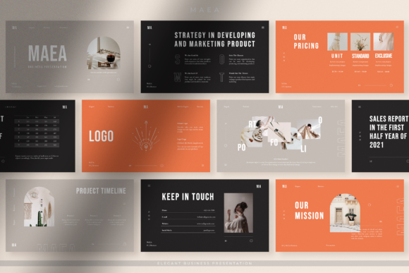 Download Maea - Elegant Brand Identity PPT - Ppt Collection